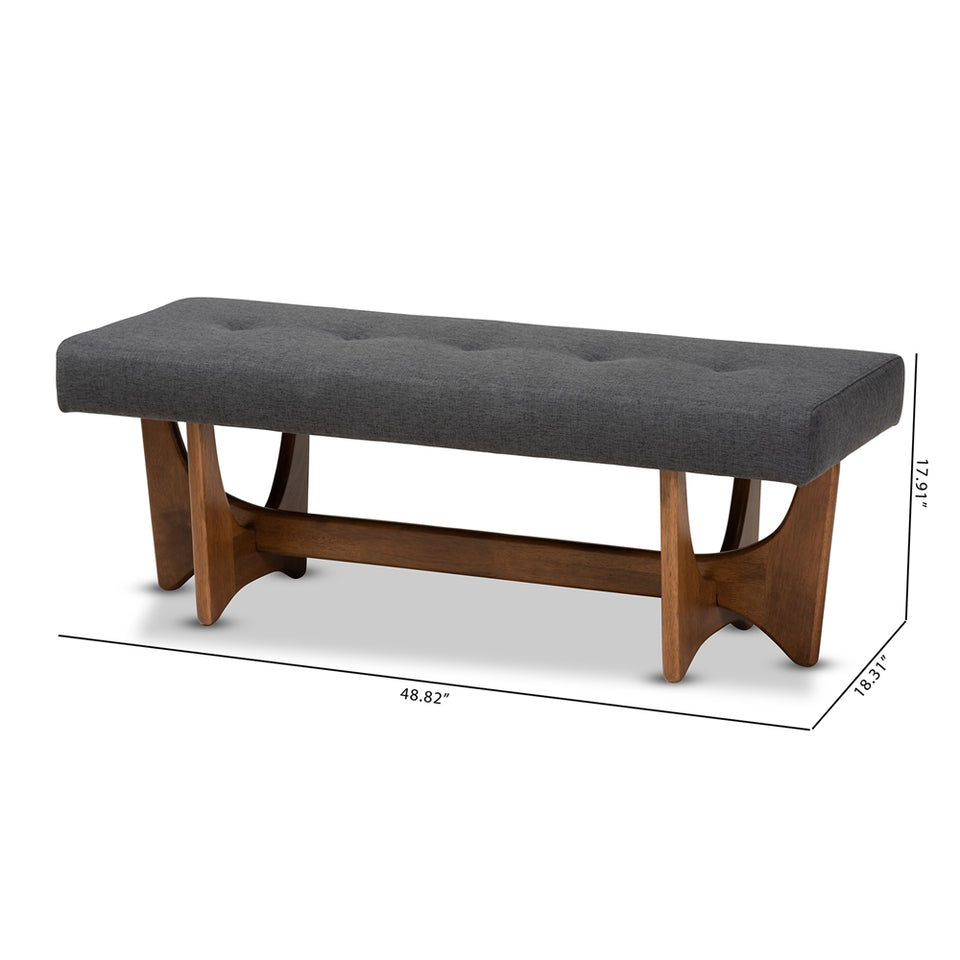 Theo mid-century modern bench.