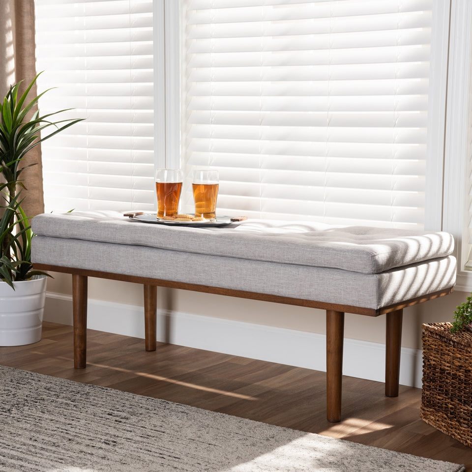 Arne mid-century modern finished bench.