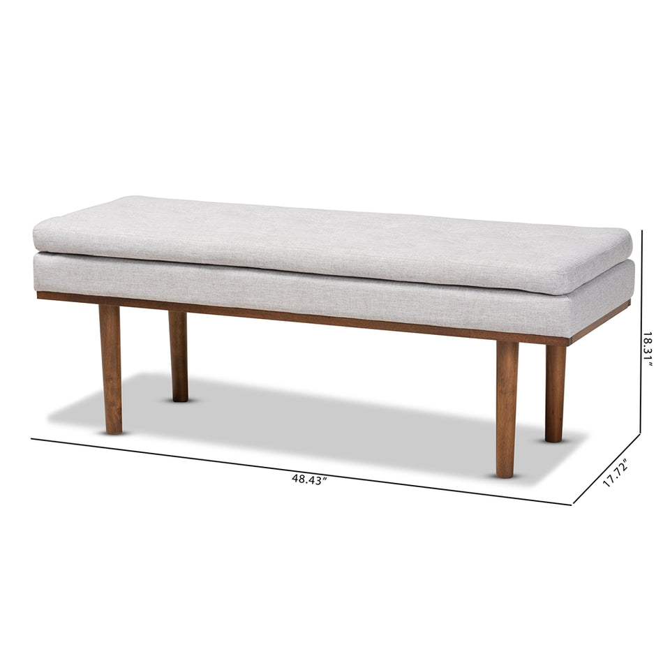 Arne mid-century modern finished bench.