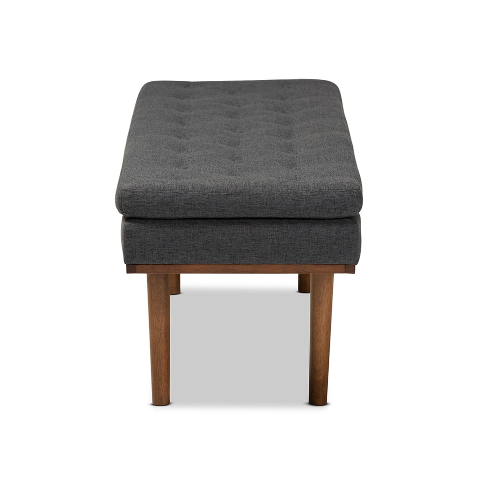Arne mid-century modern finished bench.