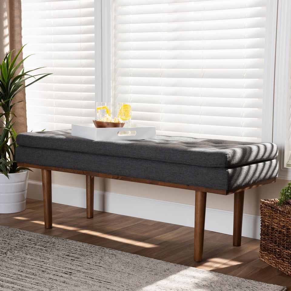 Arne mid-century modern finished bench.