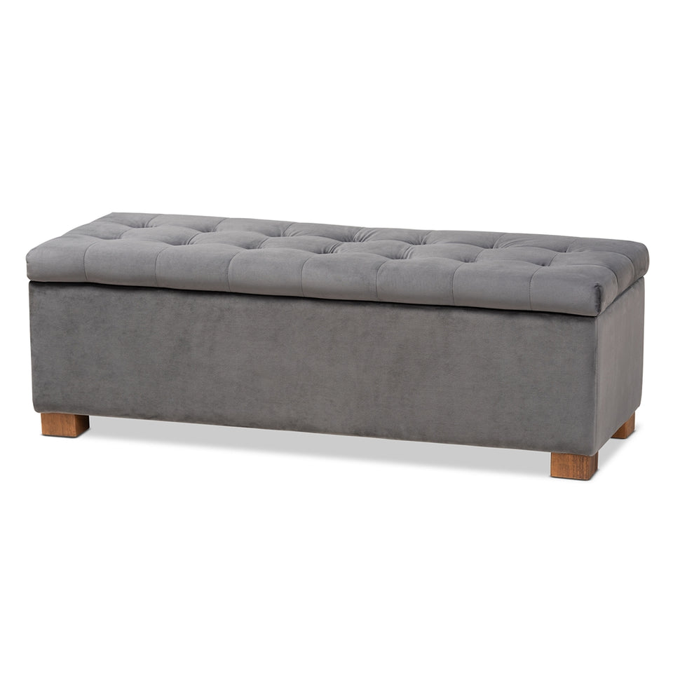 Roanok modern storage ottoman bench.