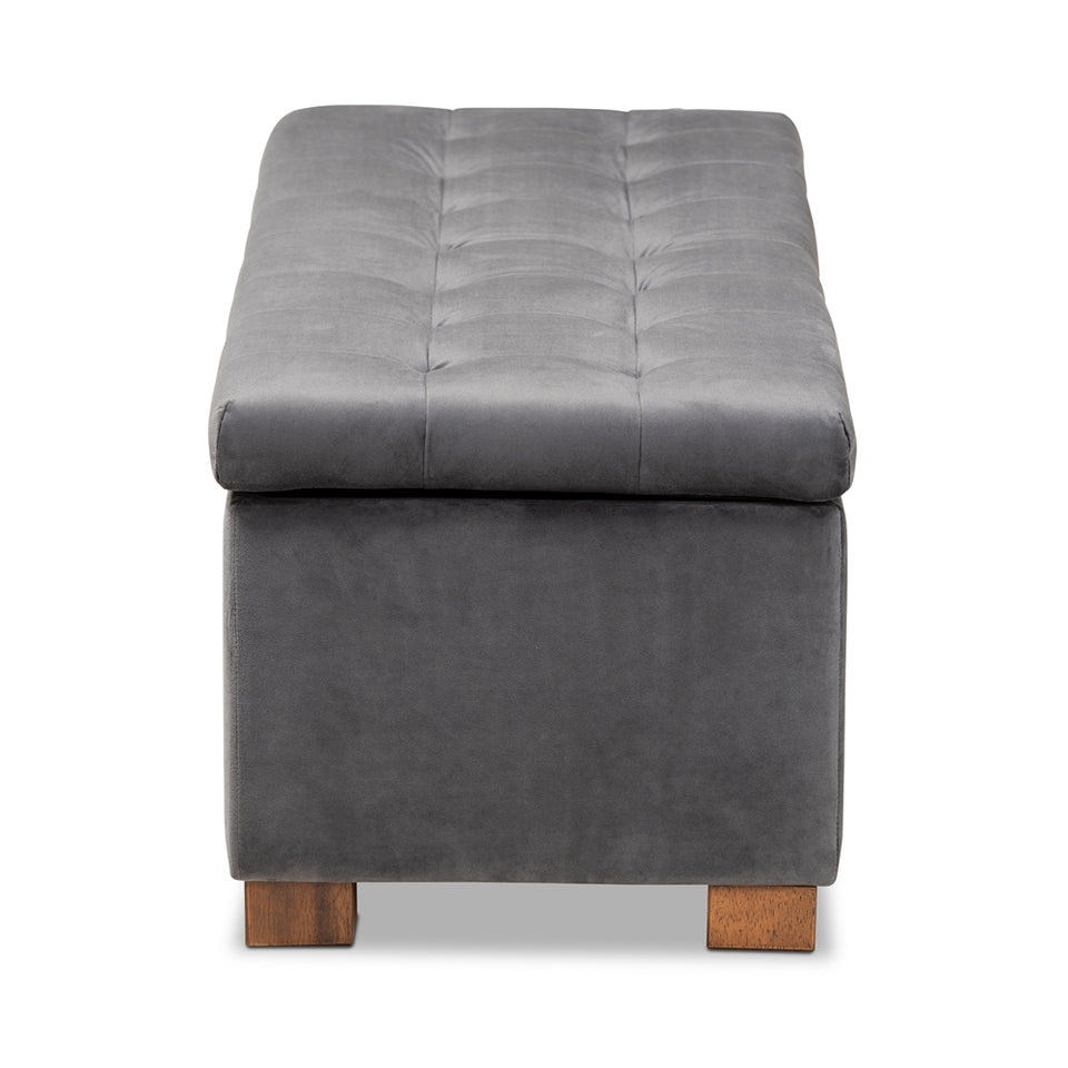 Hannah modern storage ottoman bench.
