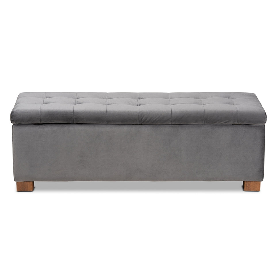 Roanok modern storage ottoman bench.