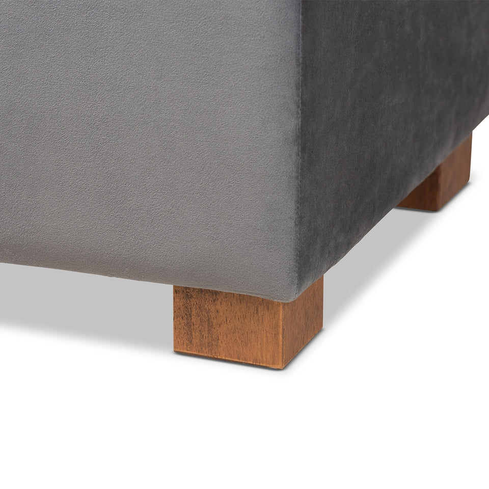 Hannah modern storage ottoman bench.