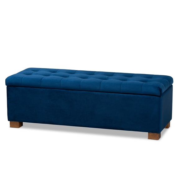 Hannah modern storage ottoman bench.