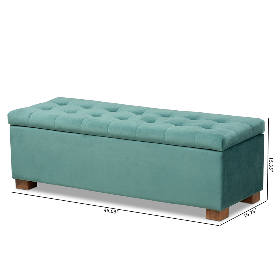 Hannah modern storage ottoman bench.