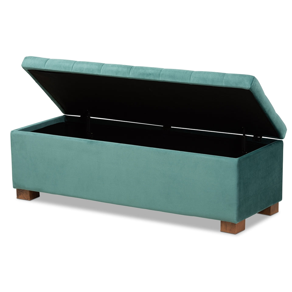 Roanok modern storage ottoman bench.