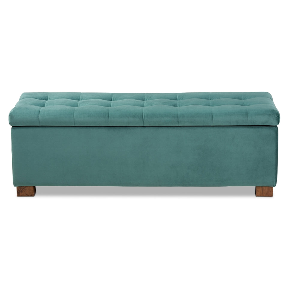 Hannah modern storage ottoman bench.