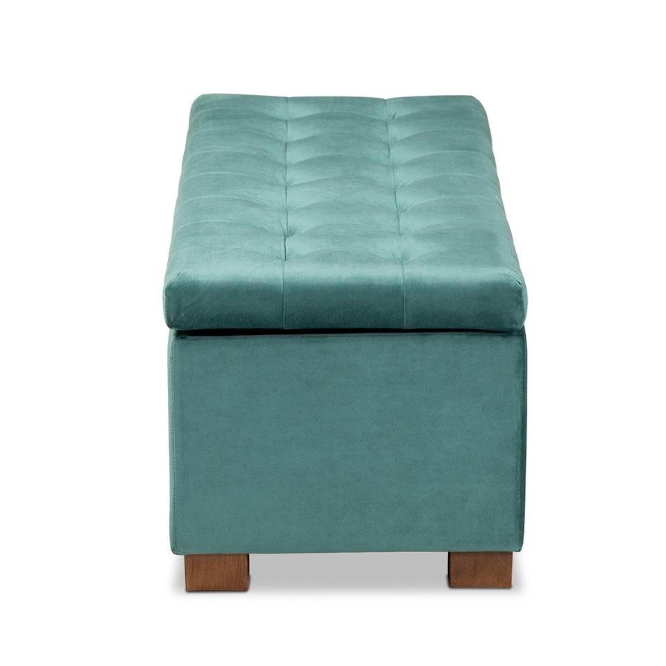 Hannah modern storage ottoman bench.