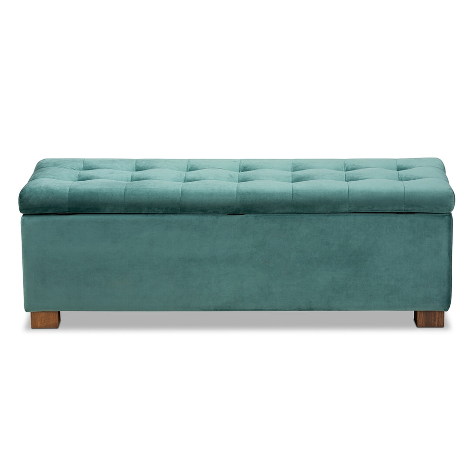 Hannah modern storage ottoman bench.