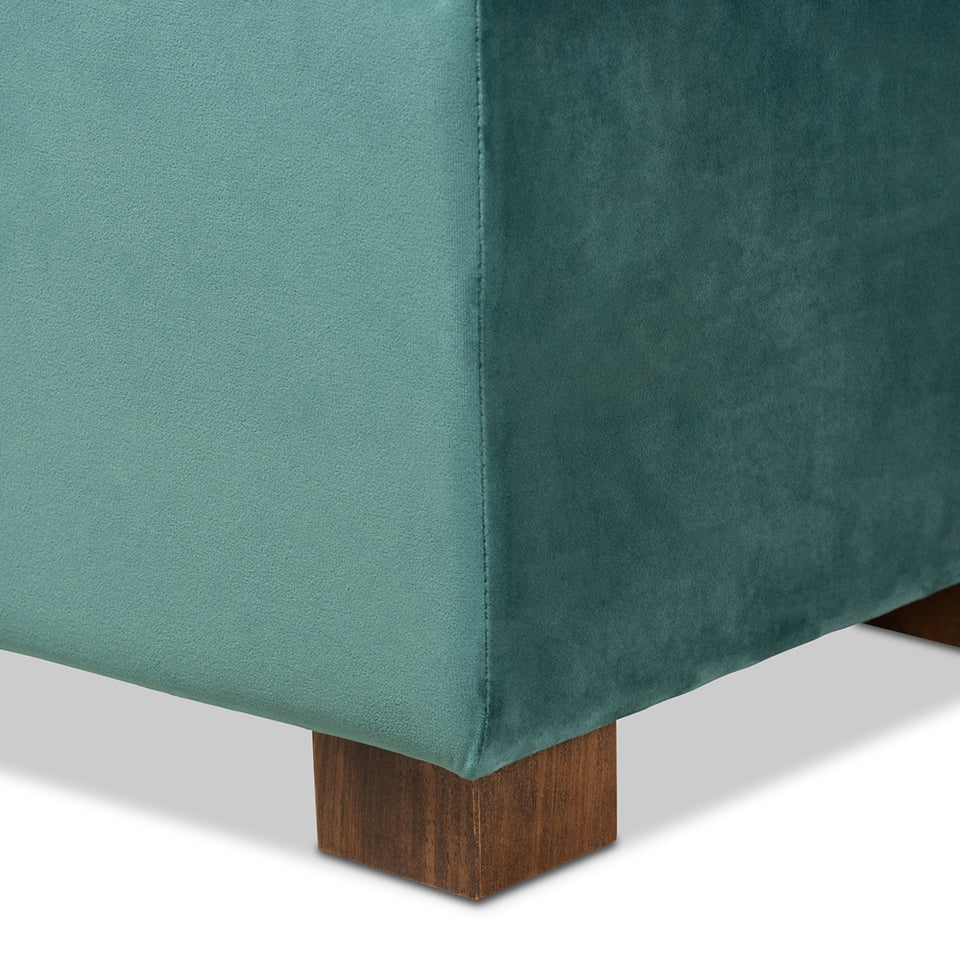 Hannah modern storage ottoman bench.