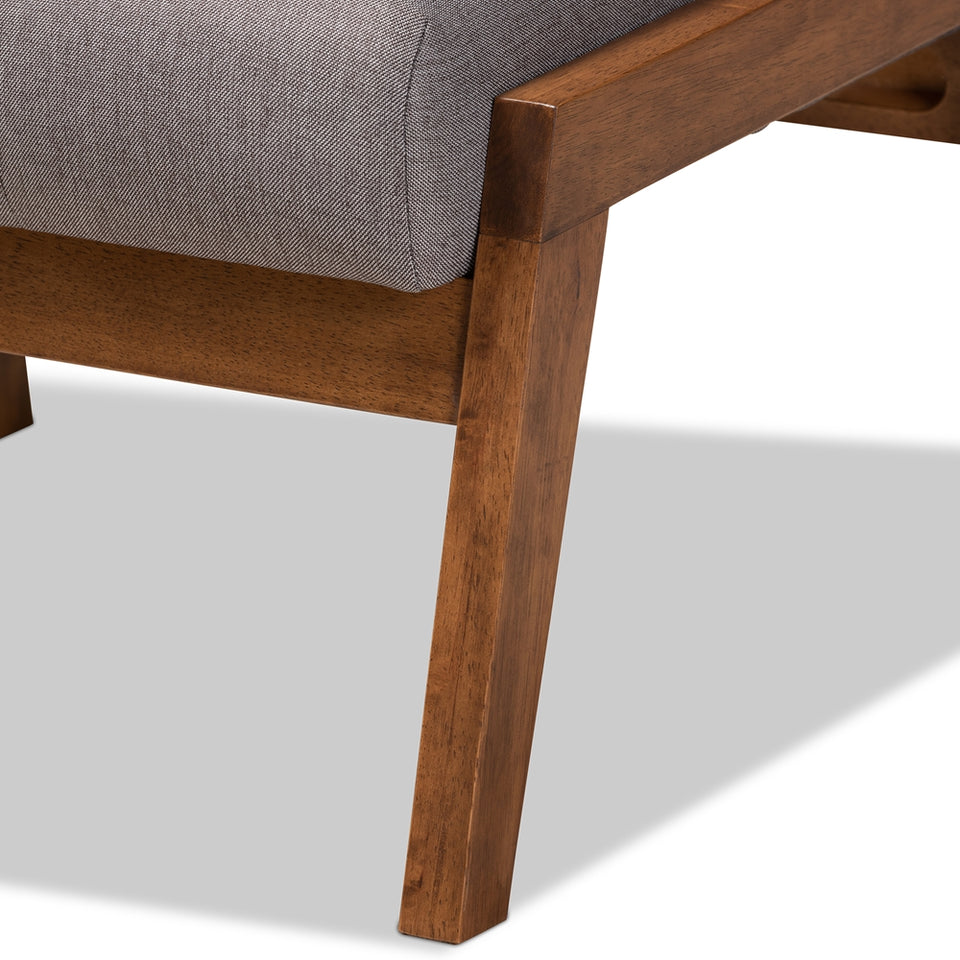 Naeva mid-century modern footstool.