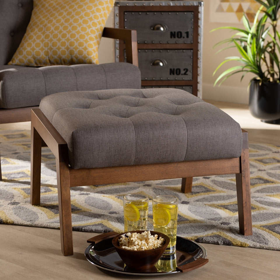 Naeva mid-century modern footstool.
