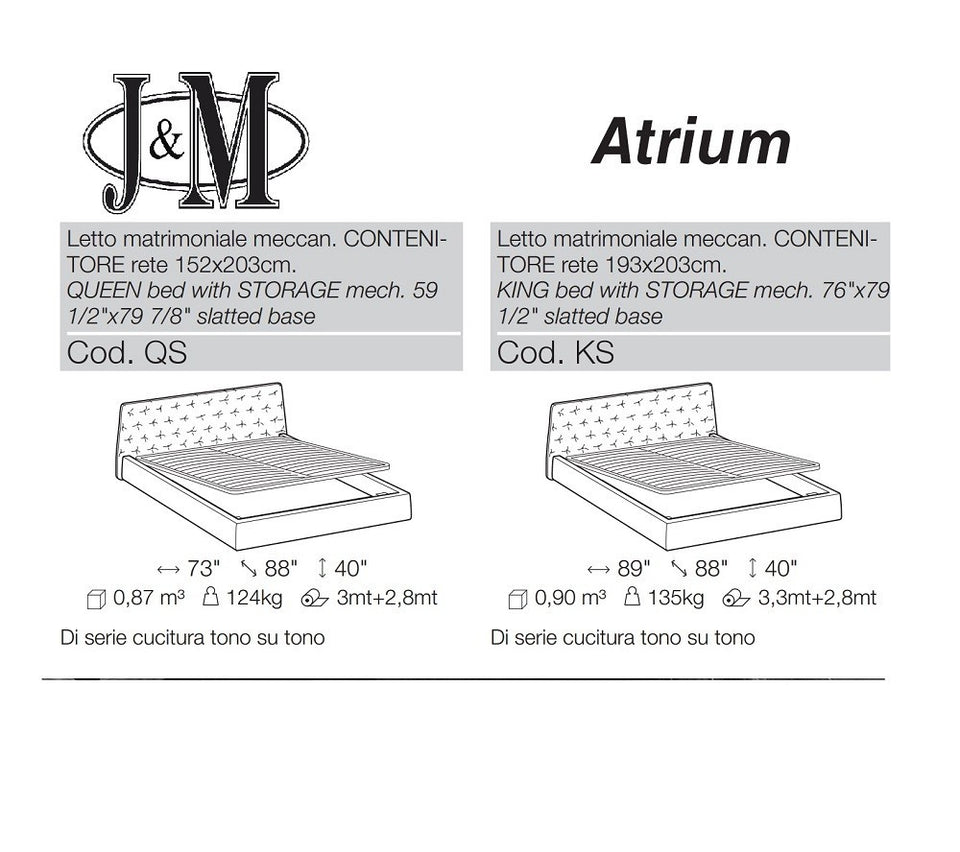 Atrium Storage Bed.