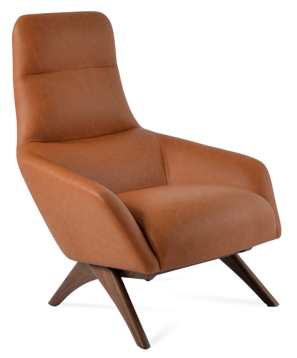 Barcelona Armchair Wood Base.