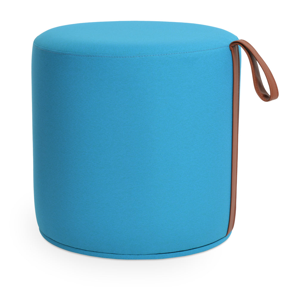 Celine Pouf With Handle 17.7" X 17.7".