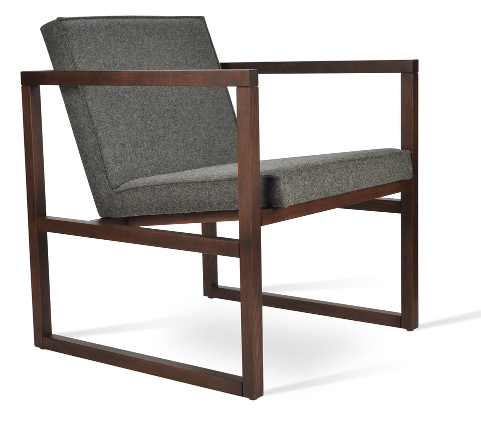 Cube Wood Lounge Armchair.