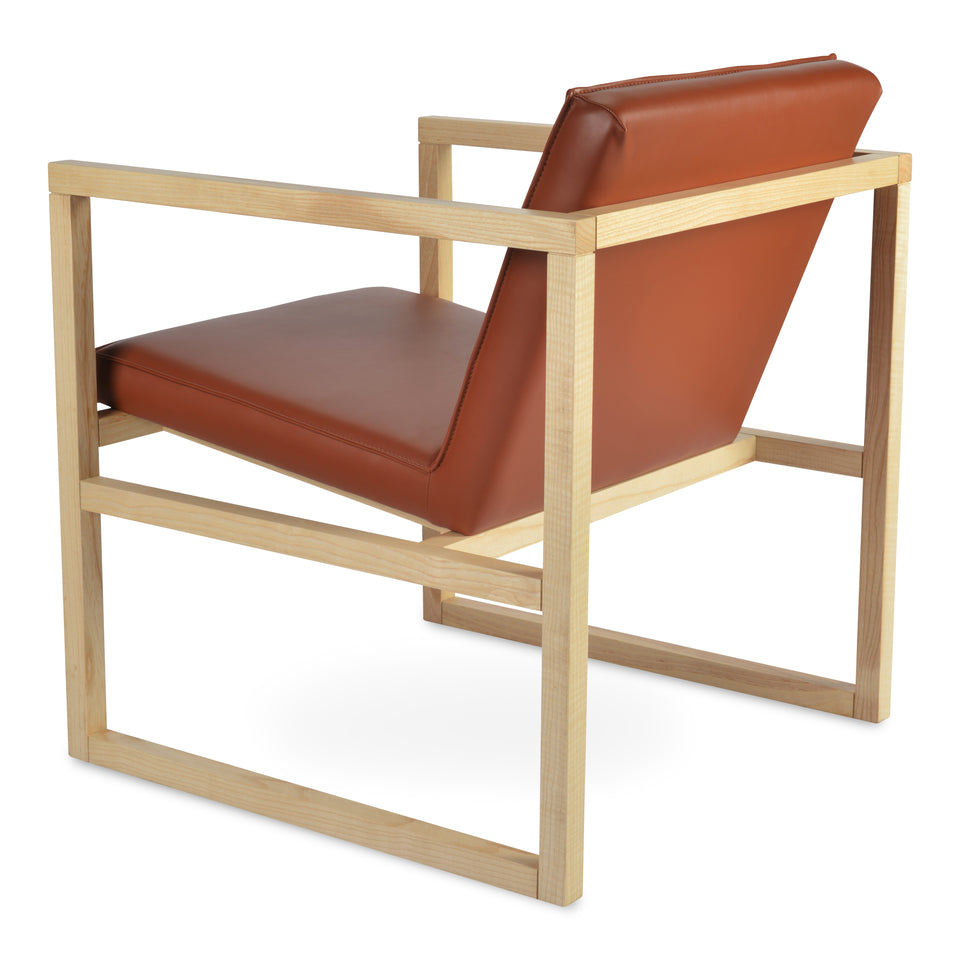 Cube Wood Lounge Armchair.