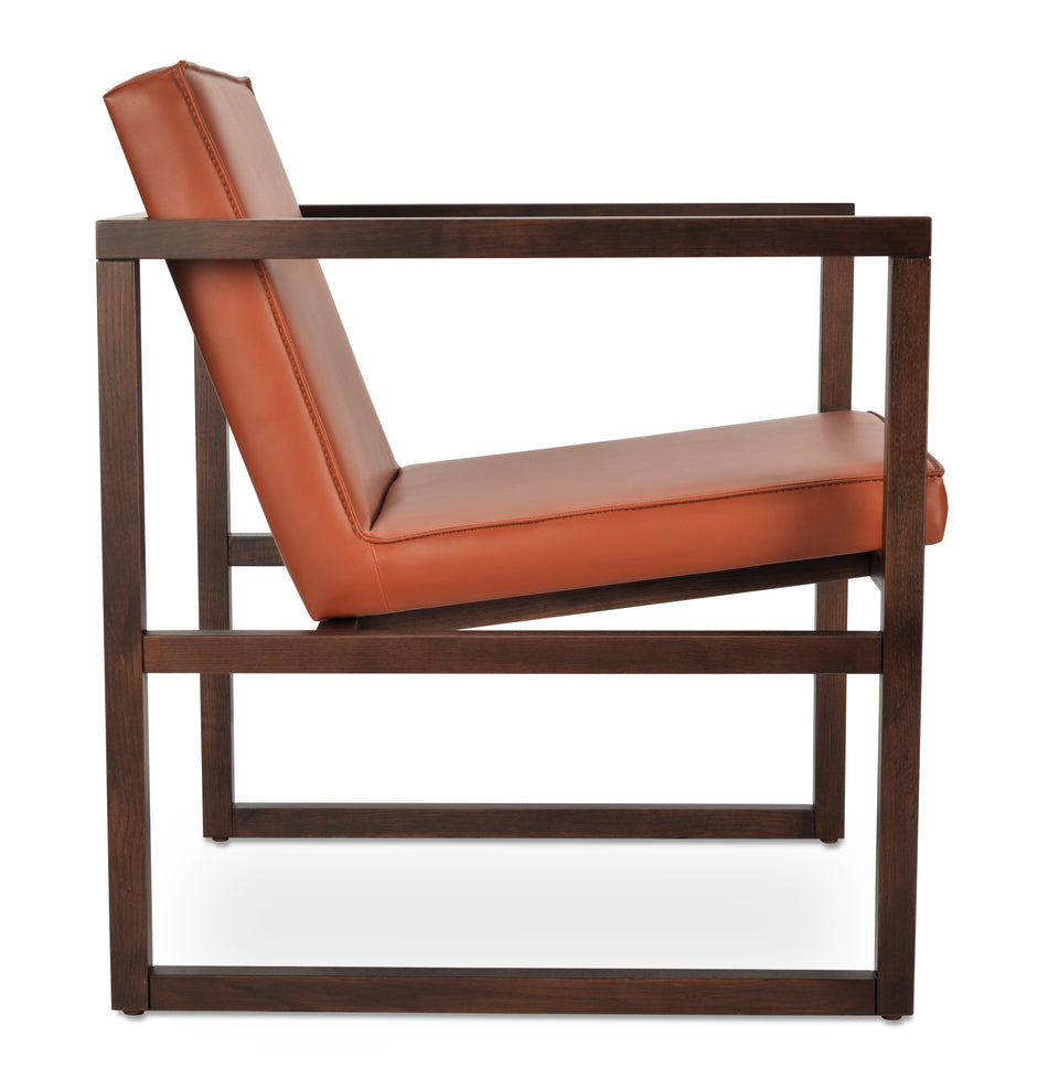 Cube Wood Lounge Armchair.