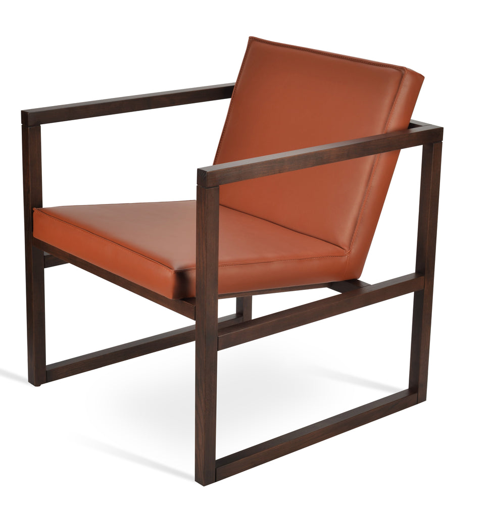 Cube Wood Lounge Armchair.