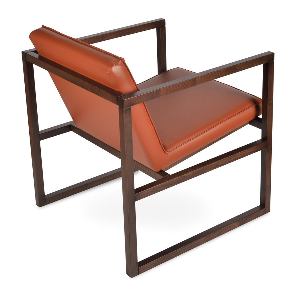 Cube Wood Lounge Armchair.
