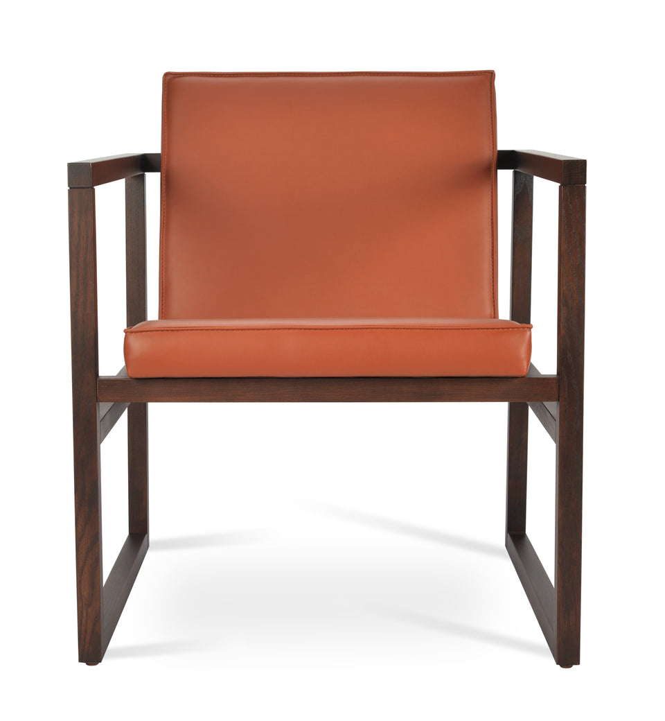 Cube Wood Lounge Armchair.