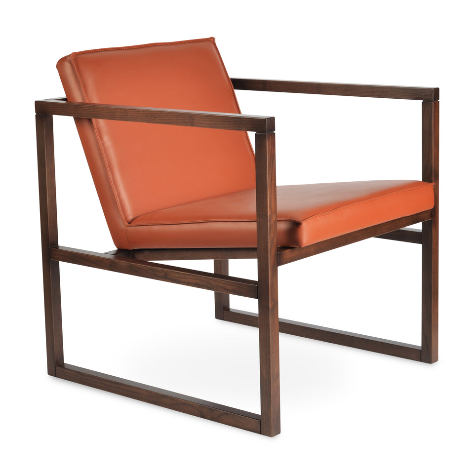Cube Wood Lounge Armchair.