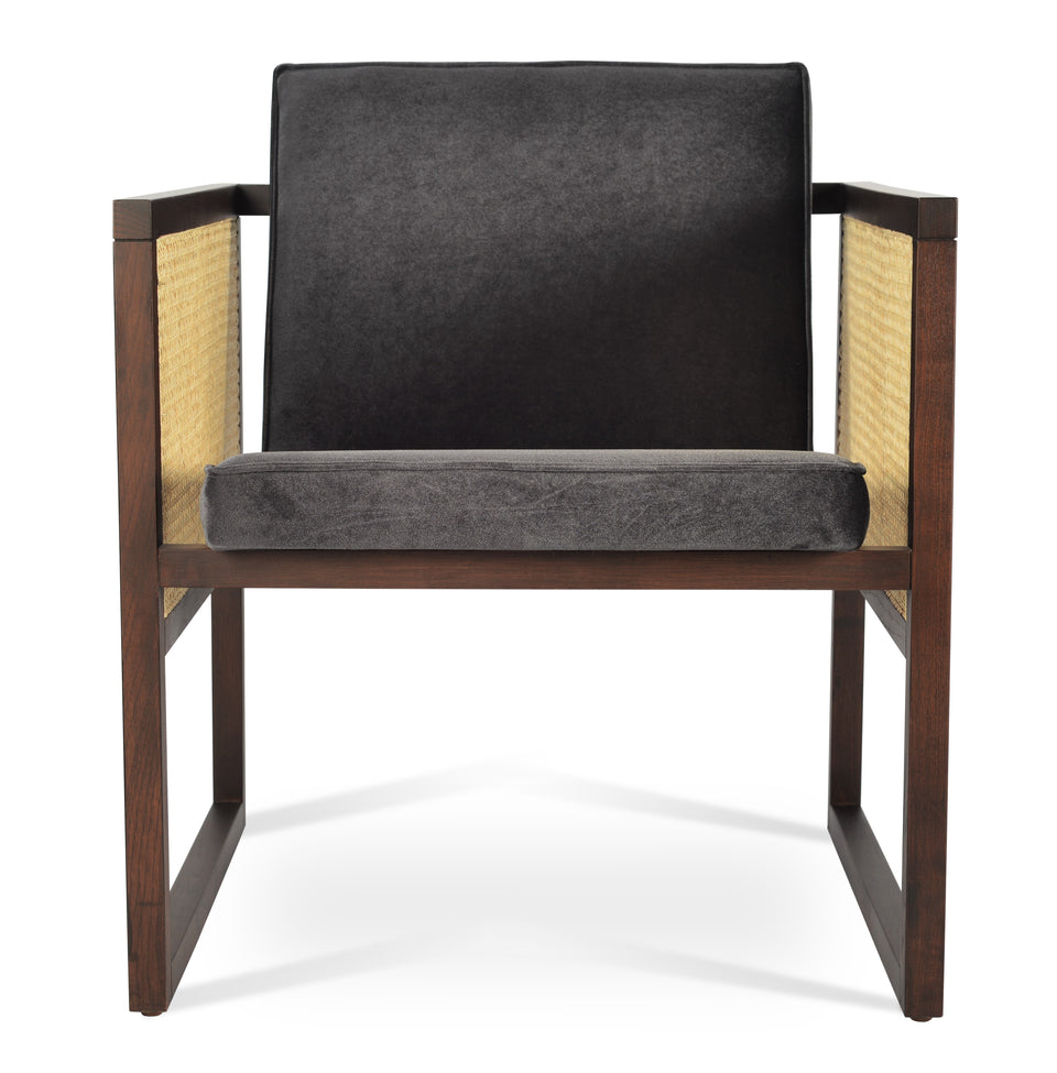Cube Wood&Wicker Lounge Armchair.