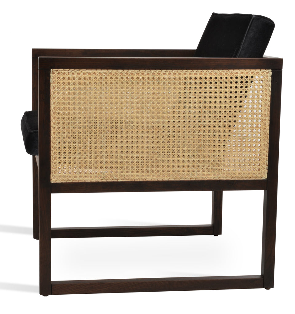 Cube Wood&Wicker Lounge Armchair.