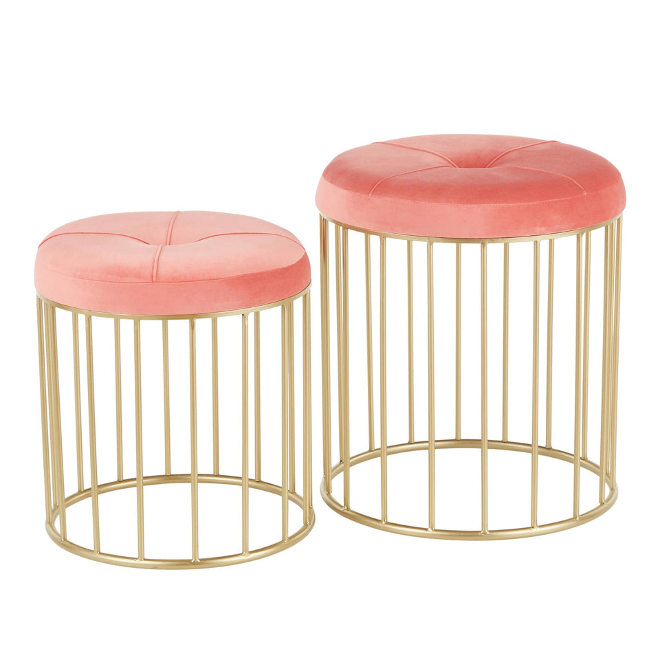 Canary Nesting Ottoman Set.