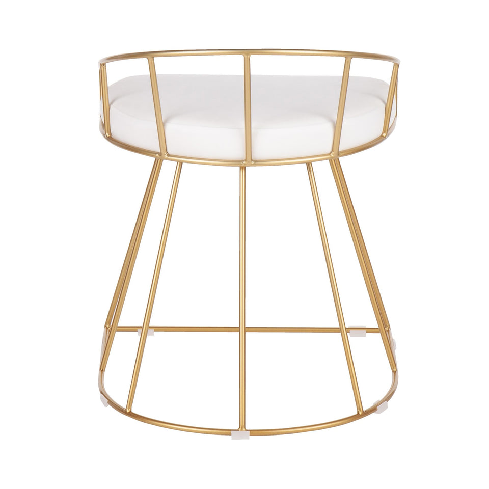 Canary Vanity Stool.