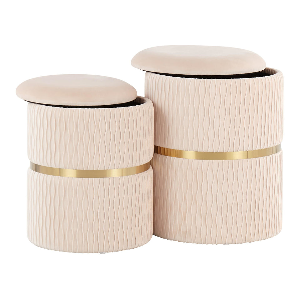 Cinch Nesting Ottoman Set.