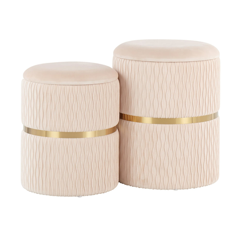 Cinch Nesting Ottoman Set.