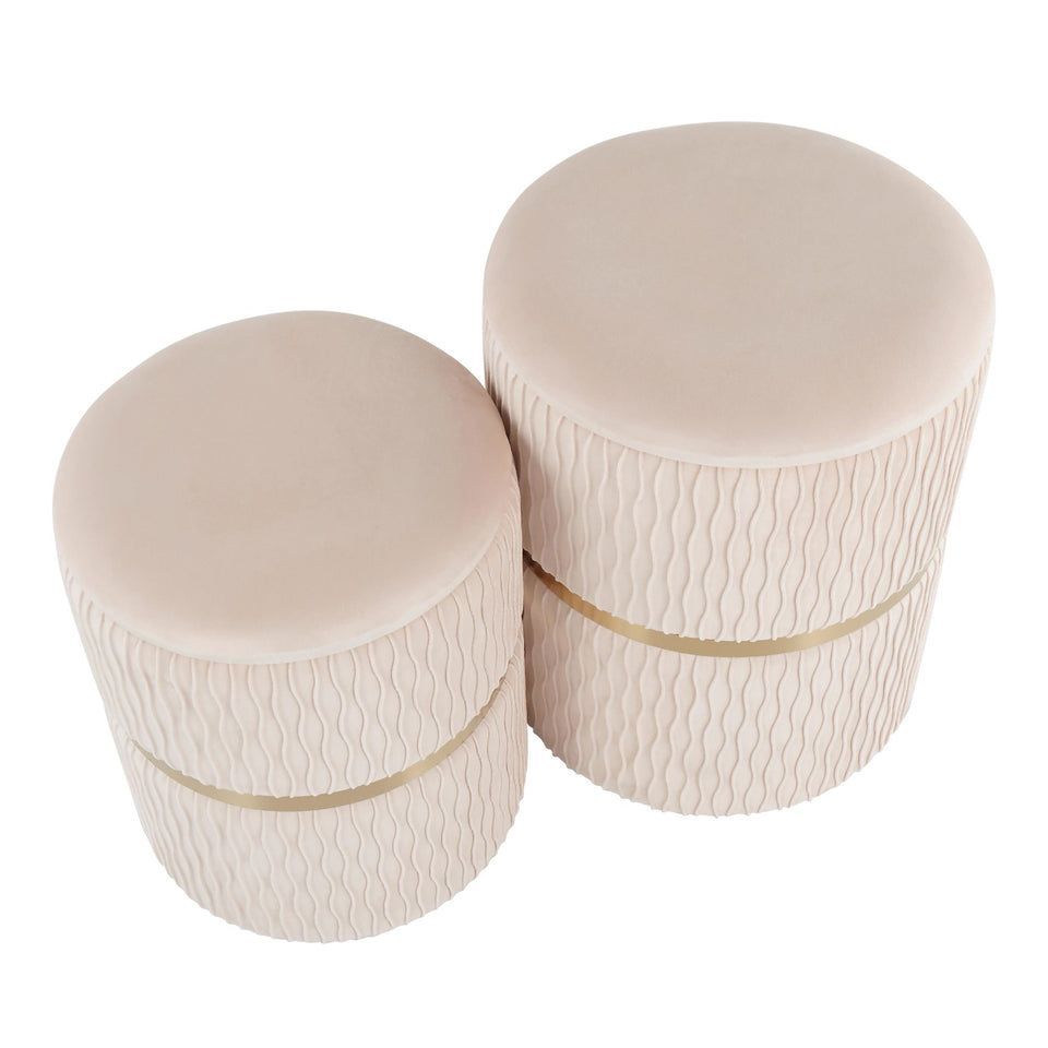 Cinch Nesting Ottoman Set.