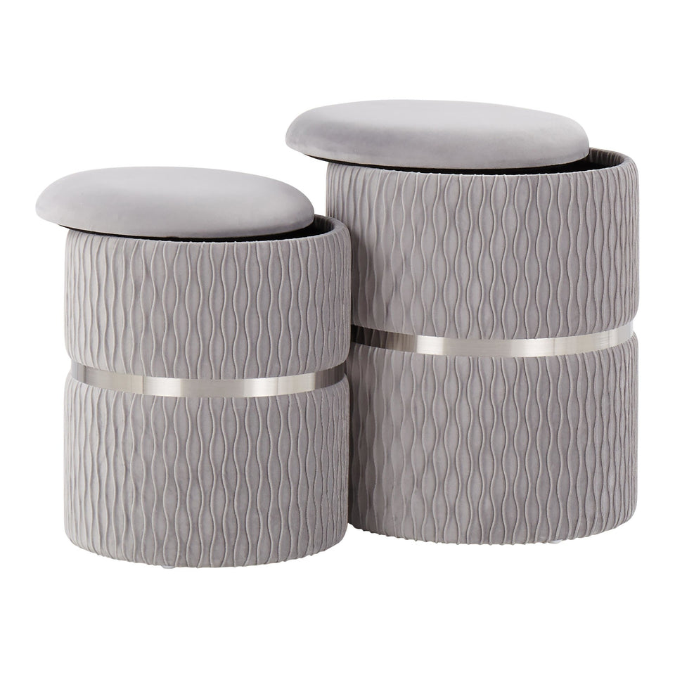 Cinch Nesting Ottoman Set.