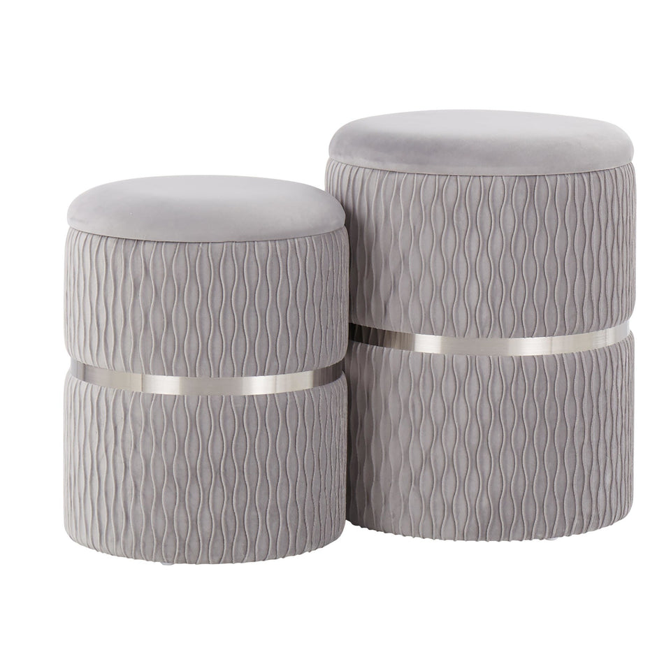 Cinch Nesting Ottoman Set.