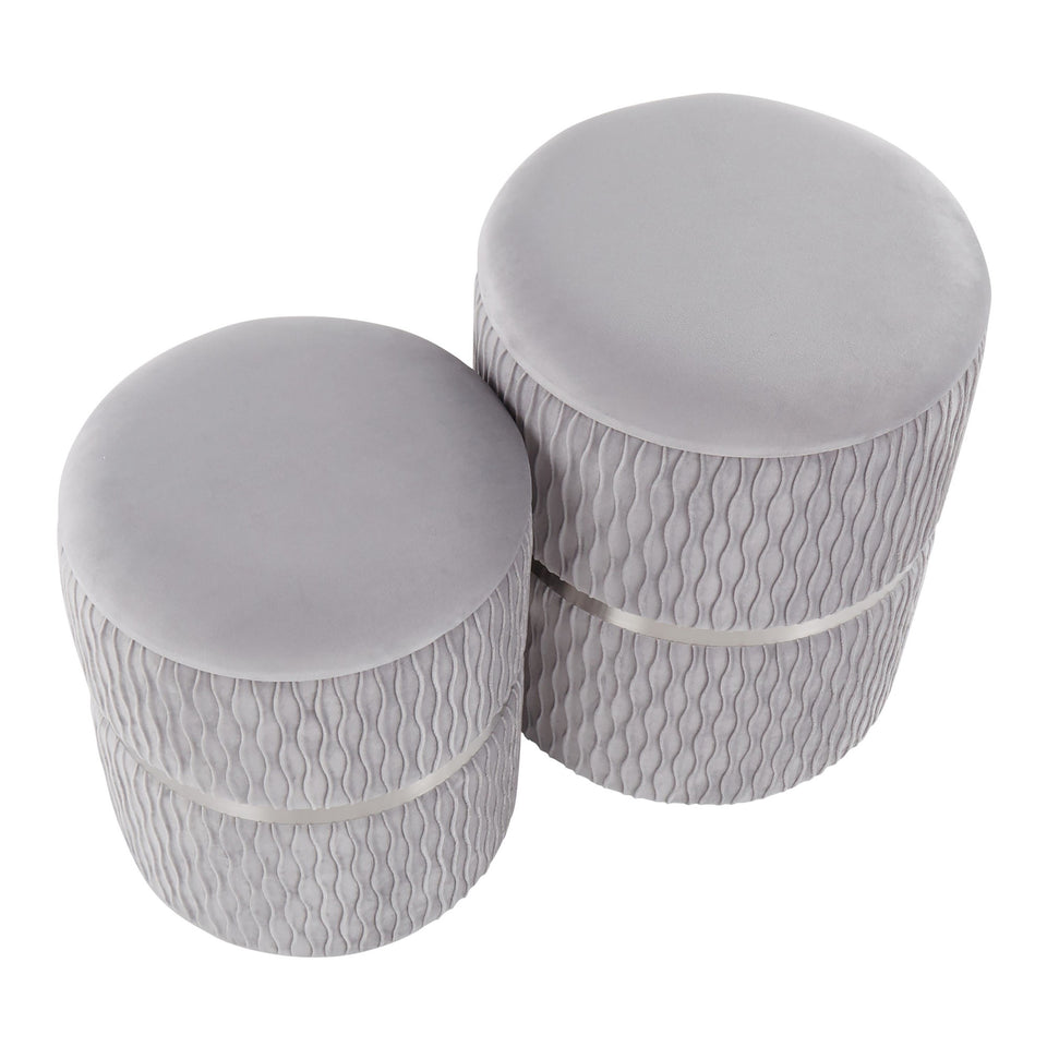 Cinch Nesting Ottoman Set.