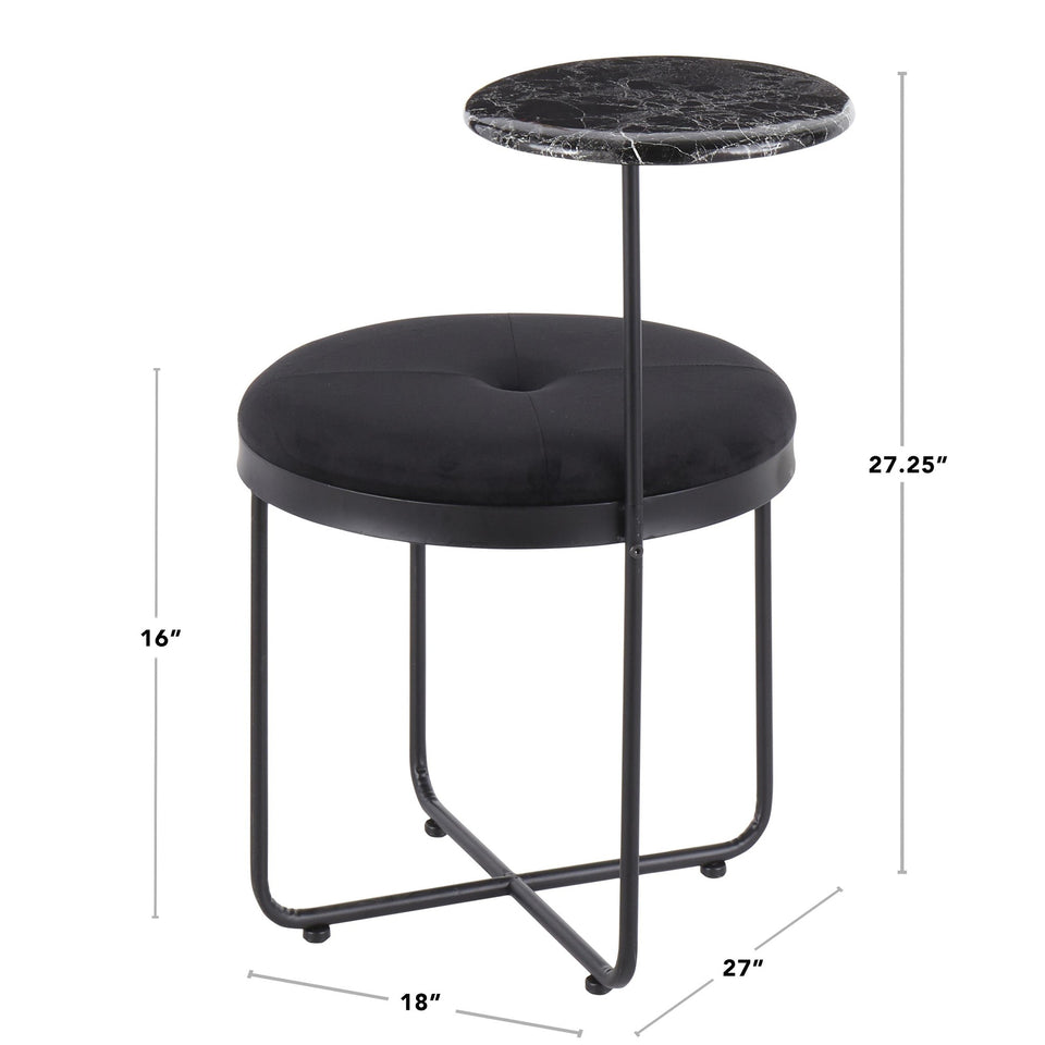 Cosmo Ottoman Side Table.