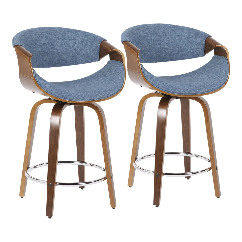 Curvini 24'' Counter Stool - Set of 2.