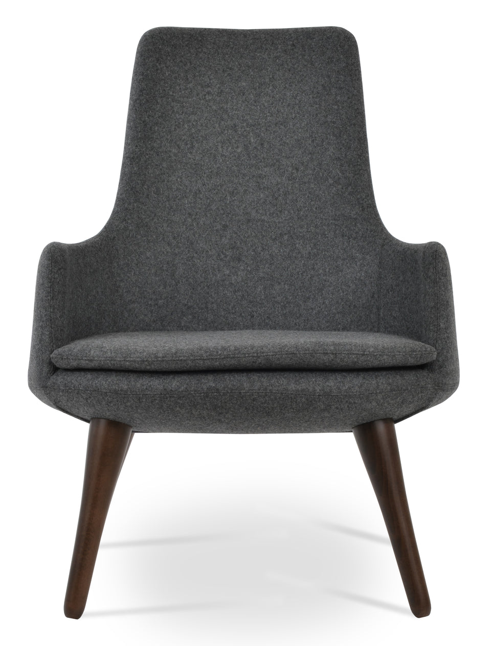 Dervish Lounge High Back 4 Legs Wood.