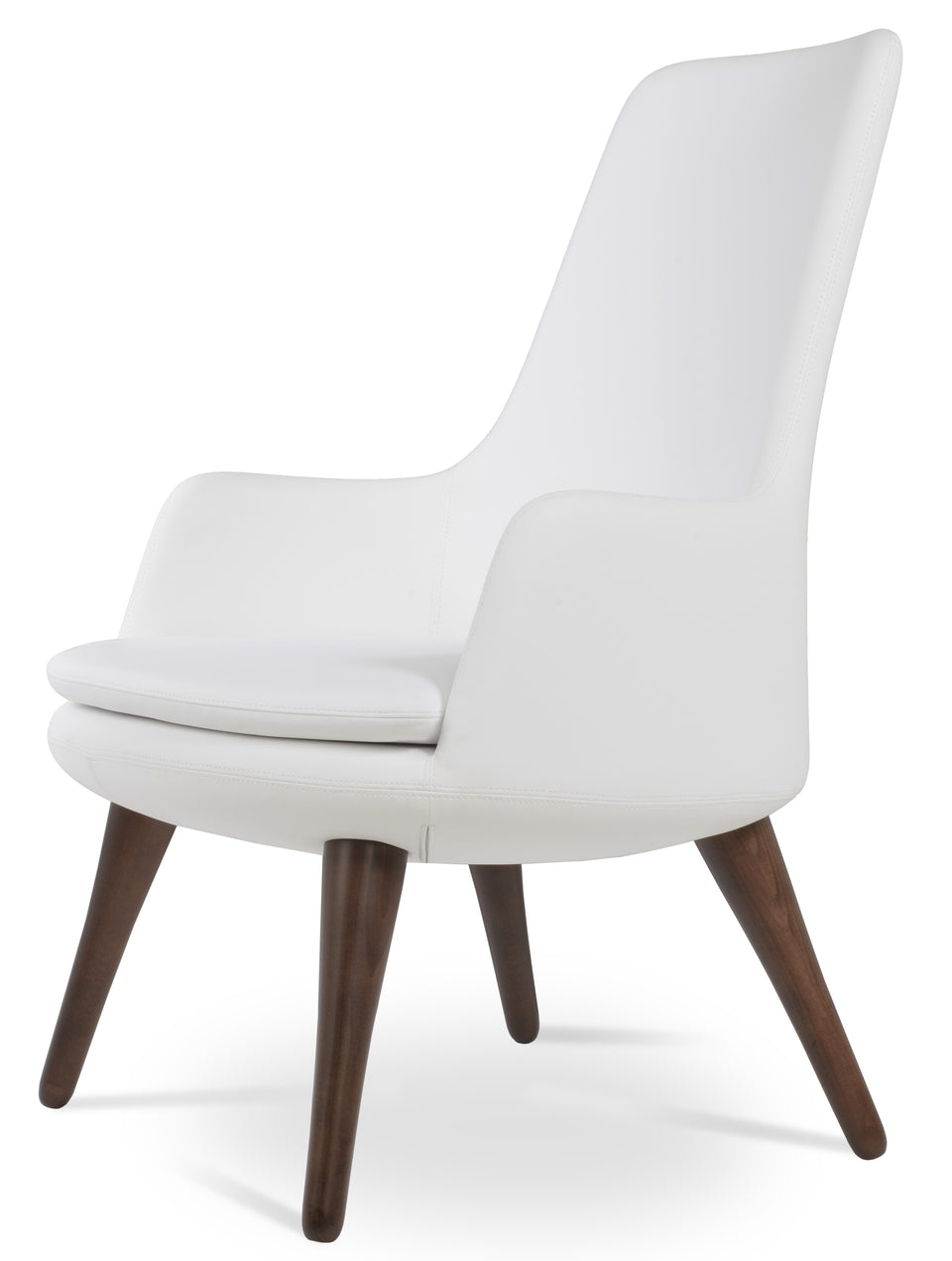 Dervish Lounge High Back 4 Legs Wood.