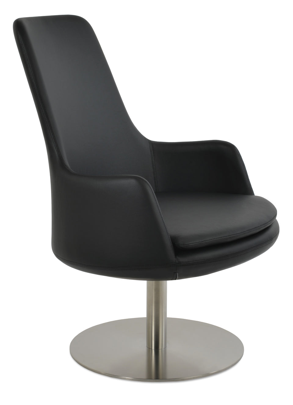 Dervish Lounge High Back Swivel Round.
