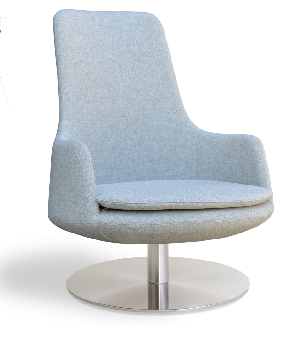 Dervish Lounge High Back Swivel Round.