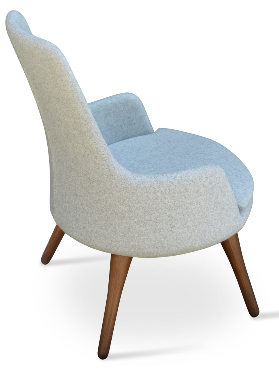 Dervish Lounge High Back 4 Legs Wood.