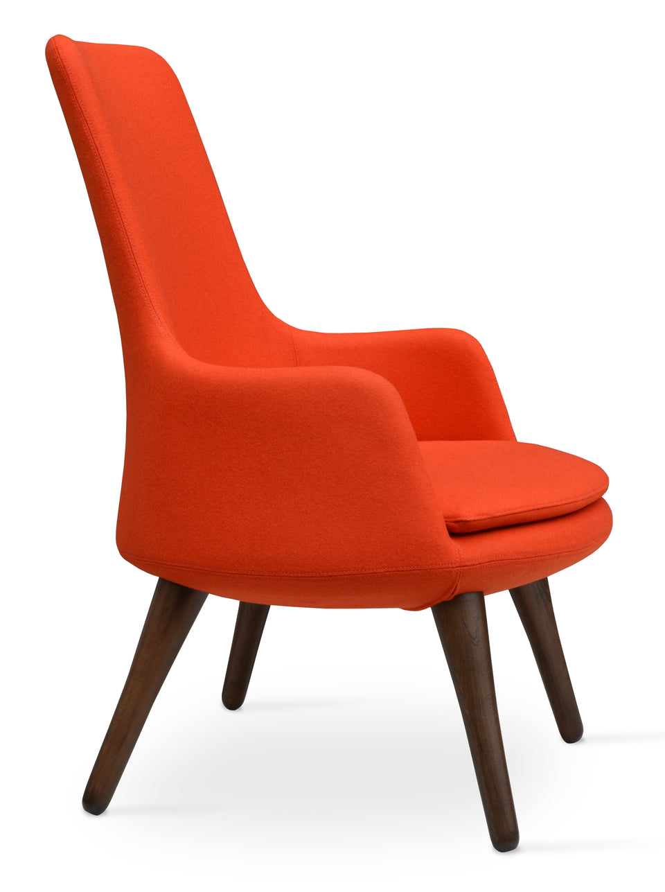Dervish Lounge High Back 4 Legs Wood.