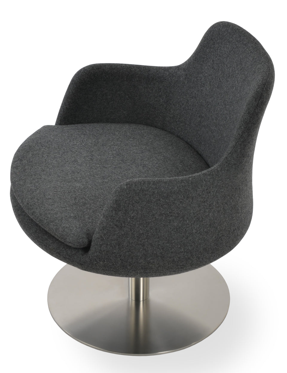 Dervish Lounge Armchair Swivel Round.