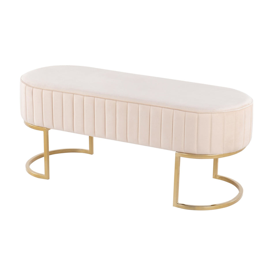 Demi Pleated Bench.