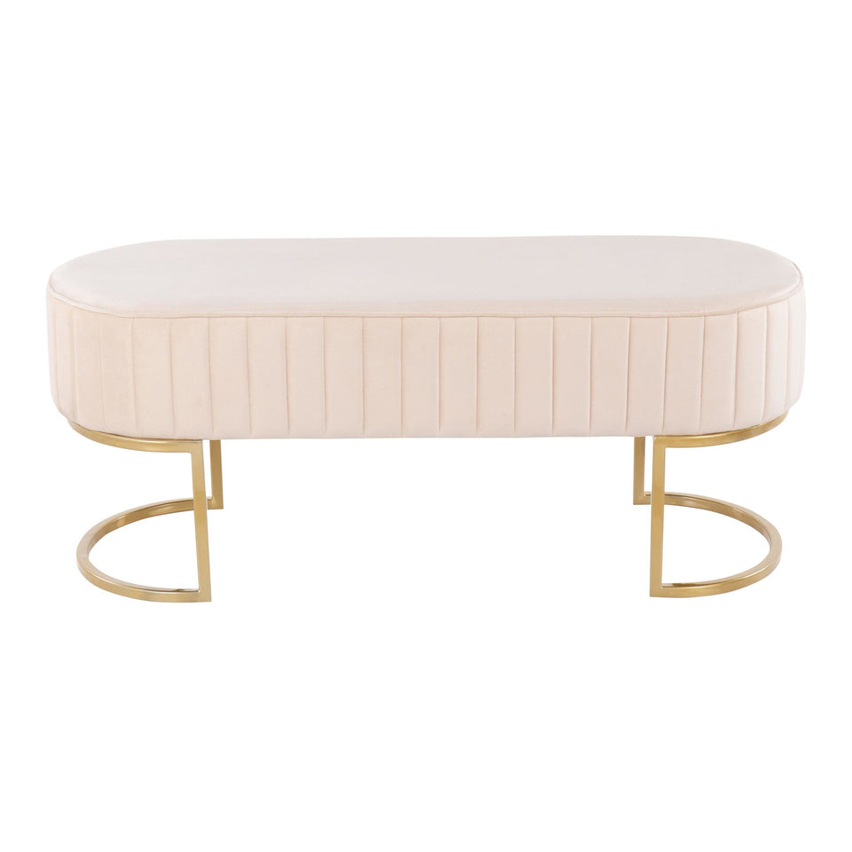 Demi Pleated Bench.