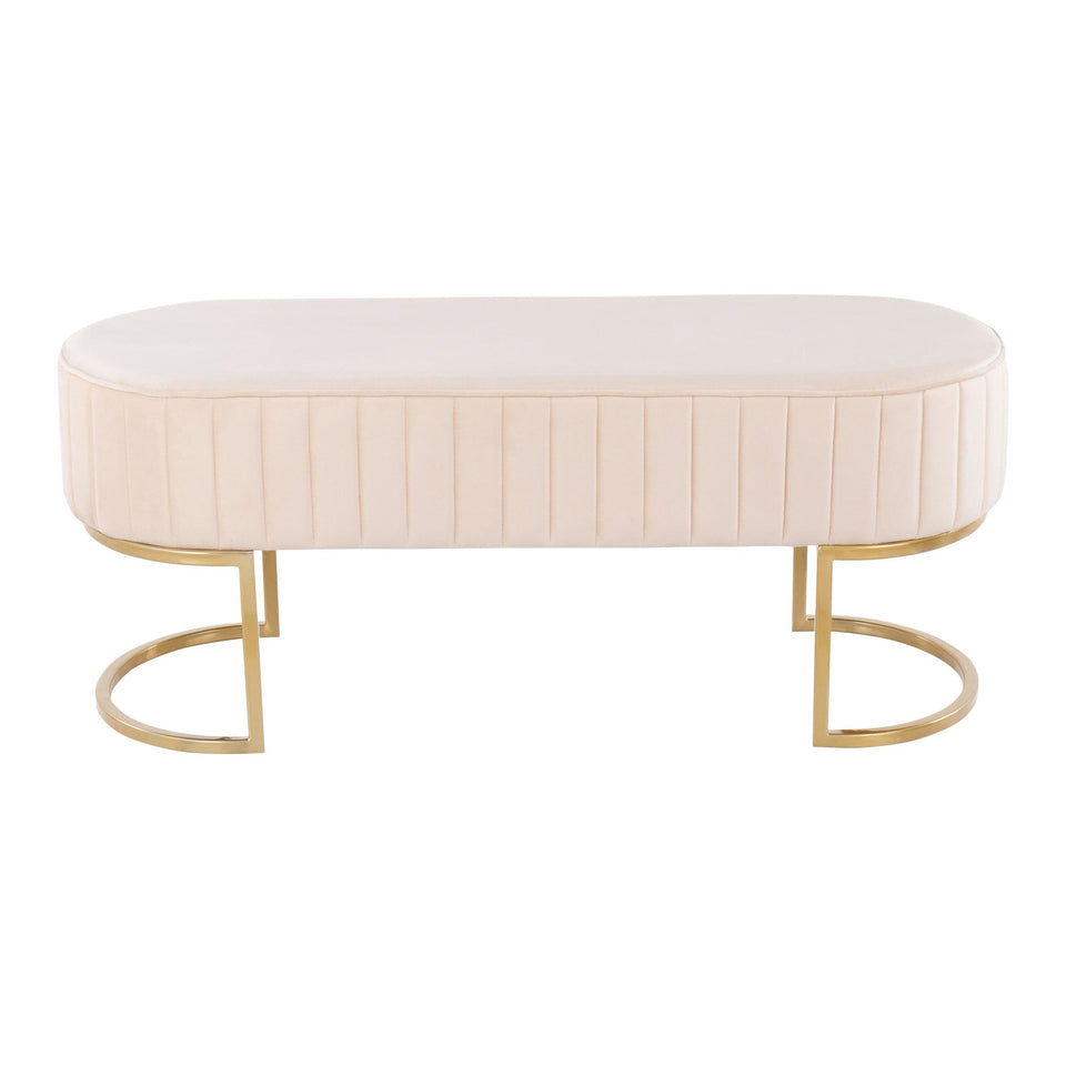 Demi Pleated Bench.
